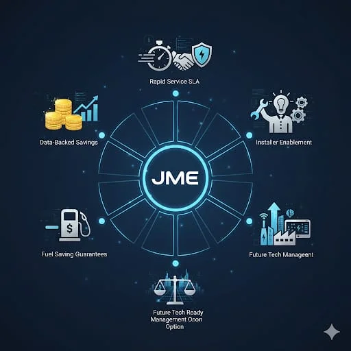 JME Energy workflow from scope to commissioning and handover