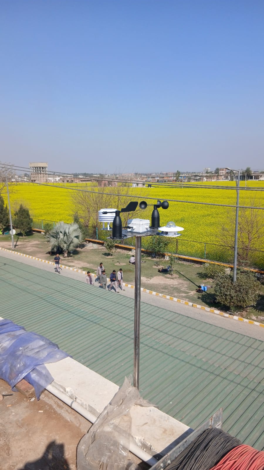 Weather station integrated with solar monitoring and unified SCADA at Sazgar Engineering Works